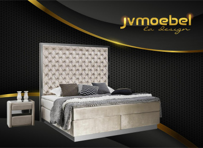 Complete's Bed Boxspring Beds Luxury Design Bedroom Furniture stainless steel